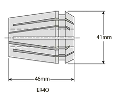 Click to view range ER40 COL DIMSb