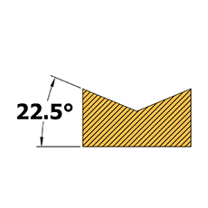 22.5 degree grooving & chamfering