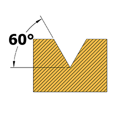 60 degree grooving & chamfering
