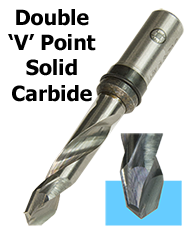 Special Double Point V Drill Solid Carbide