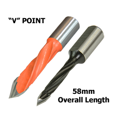 V Point Drill 58mm 