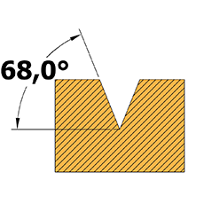 68 degree grooving & chamfering