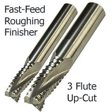 3 Flute Fast Feed Spiral Upcut