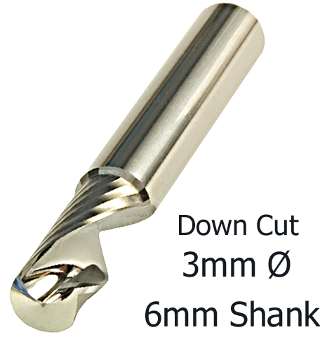 3mm Ø - RTL 1A3-11-6 Down Cut