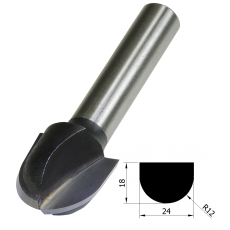 TCT 12MM RAD RADIUS X 1/2