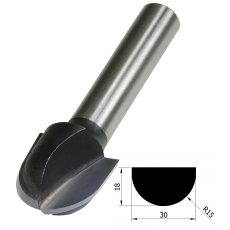 TCT 15MM RAD RADIUS X 1/2