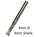 4mmØ Upcut Spiral x 12mm x 4mm- 2 Flute 