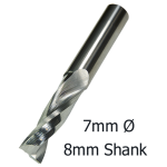 7mmØ Upcut Spiral x 22mm x 8mm- 2 Flute  