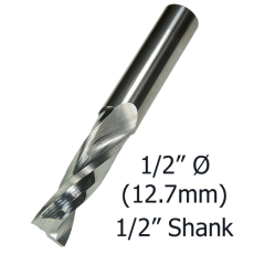 1/2 (12.7mm)Ø Upcut Spiral x 32mm x 1/2- 2 Flute  