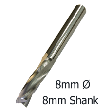 8mmØ Upcut Spiral x 22mm x 8mm- 3 Flute  