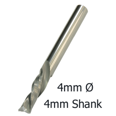 4mmØ Downcut Spiral x 12mm x 4mm- 2 Flute  