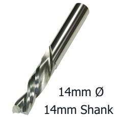 14mmØ Downcut Spiral x 42mm x 14mm- 2 Flute  