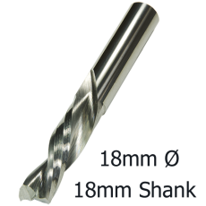 18mmØ Downcut Spiral x 55mm x 18mm- 2 Flute 