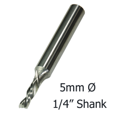 5mmØ Downcut Spiral x 14mm x 1/4- 2 Flute  