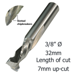 9.5mm (3/8) Ø COMPRESSION CB 2F x 32mm x 7mm up/cut x 3/8 C