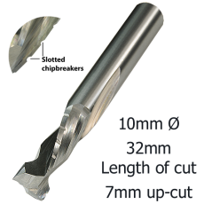 10mmØ COMPRESSION CB 2F x 32mm x 7mm up/cut x 10mm C 