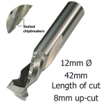 12mmØ COMPRESSION CB 2F x 42mm x 8mm up/cut x 12mm C    