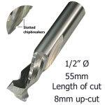 1/2 Ø COMPRESSION CB2F x 55mm x 8mm up/cut x 1/2 C 