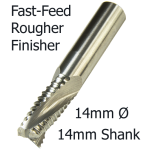 14mmØ Upcut Fast Feed x 42mm x 14mm- 3 Flute