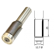 Trimmer 1/2 Ø x 25mm x 1/2 Shank TCT BB F