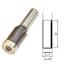 Trimmer 1/2 Ø x 37mm x 1/2 Shank TCT BB F