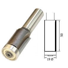 Trimmer 19mm Ø x 50mm x 1/2 Shank TCT BB F