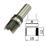 Trimmer 19mm Ø x 12mm x 1/2 Shank TCT TB F