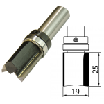 Trimmer 19mm Ø x 25mm x 1/2 Shank TCT TB F