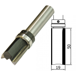 Trimmer 19mm Ø x 50mm x 1/2 Shank LS TCT  TB F