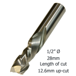 1/2 COMPRESSION 2F x 28mm x 12.6mm up/cut x 1/2 M