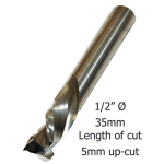 1/2 Ø COMPRESSION 2F x 35mm x 5mm up/cut x 1/2 R