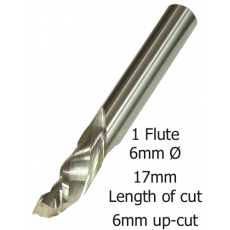 6mm Ø COMPRESSION 1F x 17mm x 6mm up/cut x 6mm F
