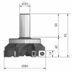 Skimmer 6 wing x 80mm x 20mm 