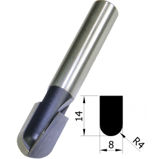 TCT 4MM RAD RADIUS X 1/4