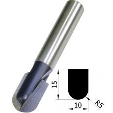 TCT 5MM RAD RADIUS X 1/4
