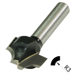 TCT  3MM RAD ROUND OVER  X 1/4 F   