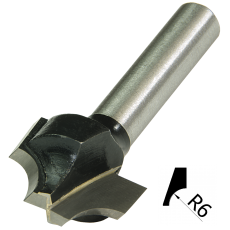 TCT  6MM RAD ROUND OVER  X 1/4 F   