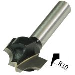 TCT  10MM RAD ROUND OVER  X 1/4 F   