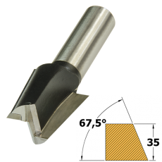 Chamfer TCT 22.5° x 41.7mm x 1/2 Shank F  