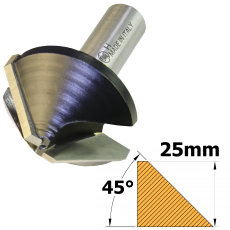 Chamfer TCT 45° x 60mm x 1/2