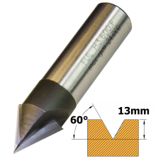 V Groover TCT 60° x 16mm x 1/2 Shank F