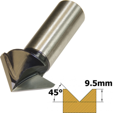 V Groover TCT 45 x 19mm x 1/2 Shank O