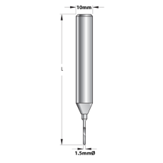 1.5mm Spotting Drill x 10mm Shank