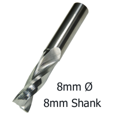 8mmØ Upcut Spiral x 42mm x 8mm- 2 Flute