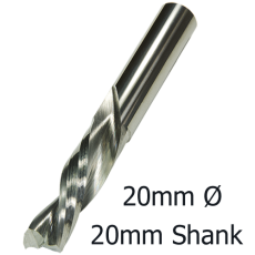 20mmØ Downcut Spiral x 72mm x 20mm- 2 Flute 