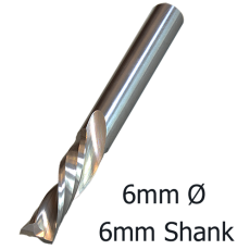 6mmØ Downcut Spiral x 20mm x 6mm- 2 Flute 