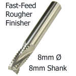 8mmØ Upcut Fast Feed x 32mm x 8mm- 3 Flute